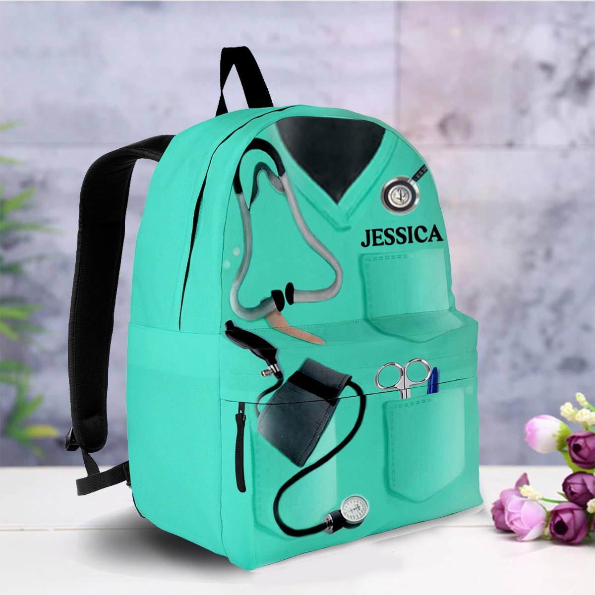 Personalized Nurse Backpack School Nurse Uniform Back To Nurse School