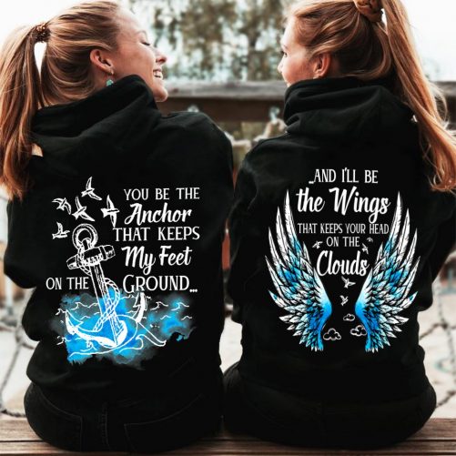 Matching Best Friend Shirts For 2 You Be The Anchor That Keeps My Feet