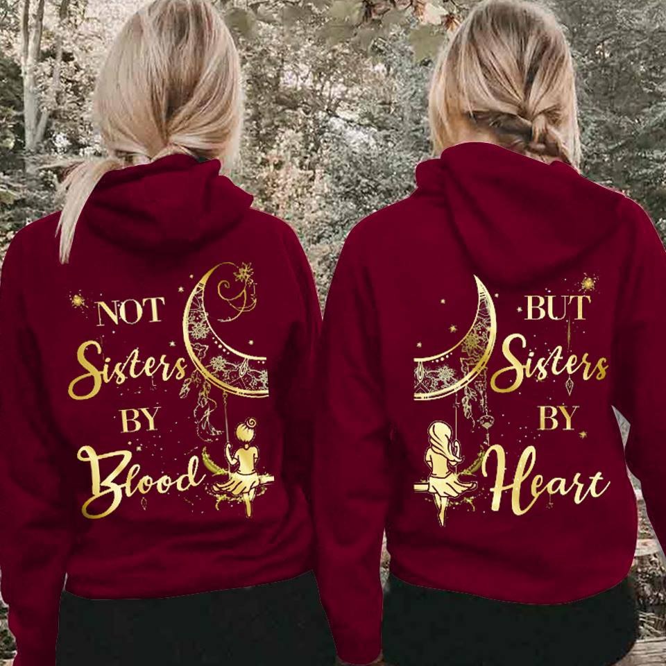 Matching Best Friend Hoodies For 2 Not 