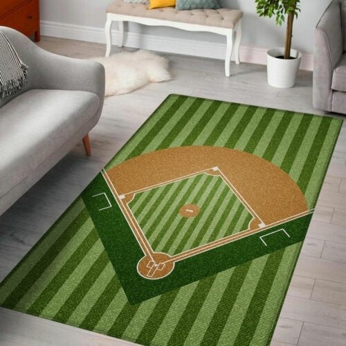 Baseball Field Rug LuvinGift