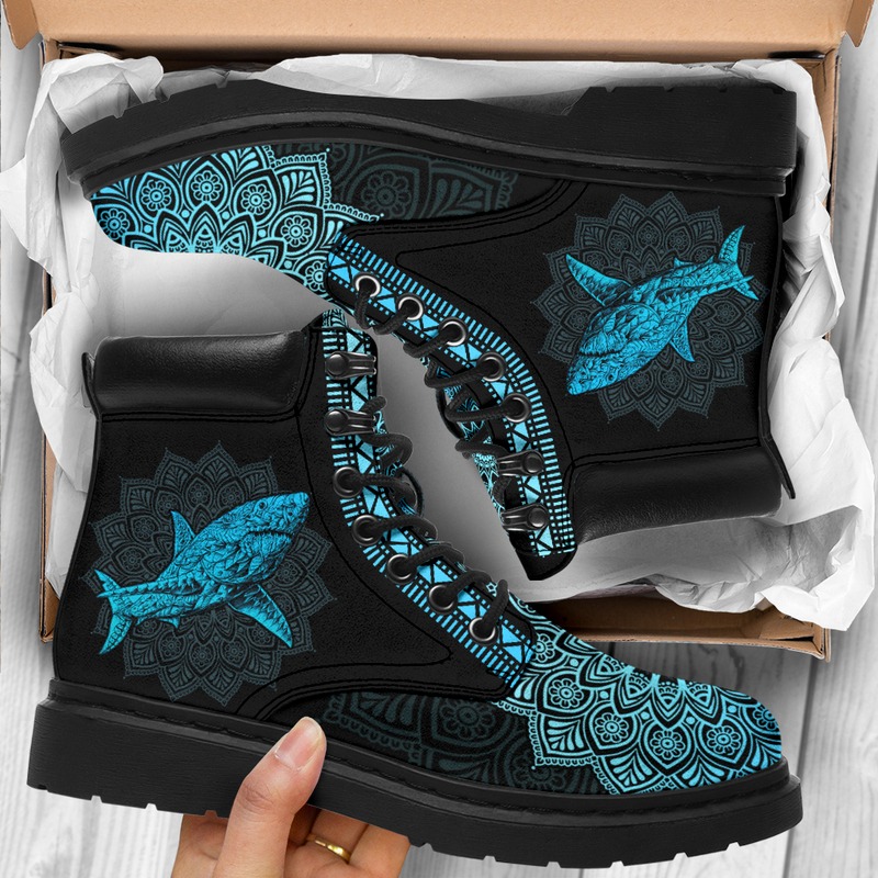 Blue Shark Mandala All-Season Boots - LuvinGift