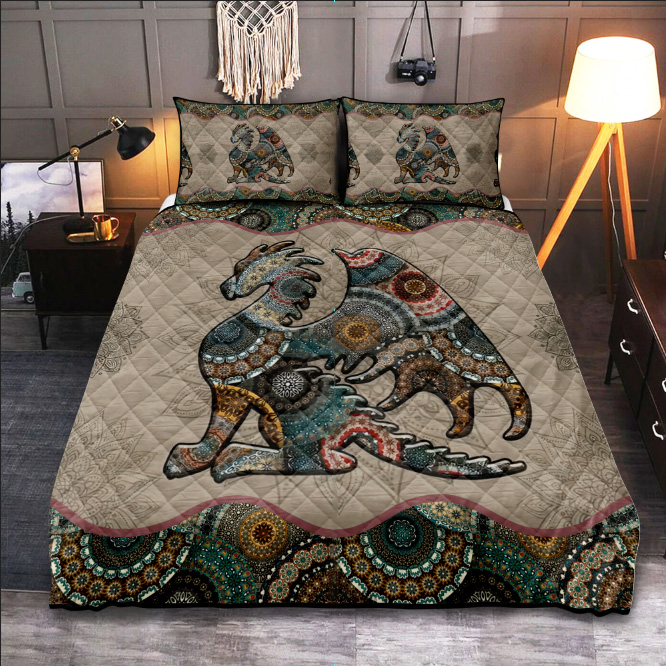 Vintage Mandala Dragon Quilt Bedding Set LuvinGift