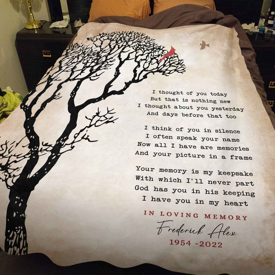 Personalized Memorial Blanket In Loving Memory LuvinGift