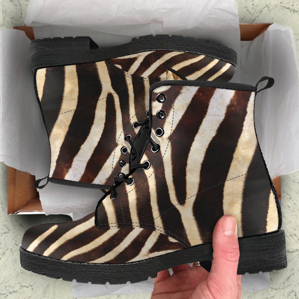 Leopard Zebra Print Men's Boots