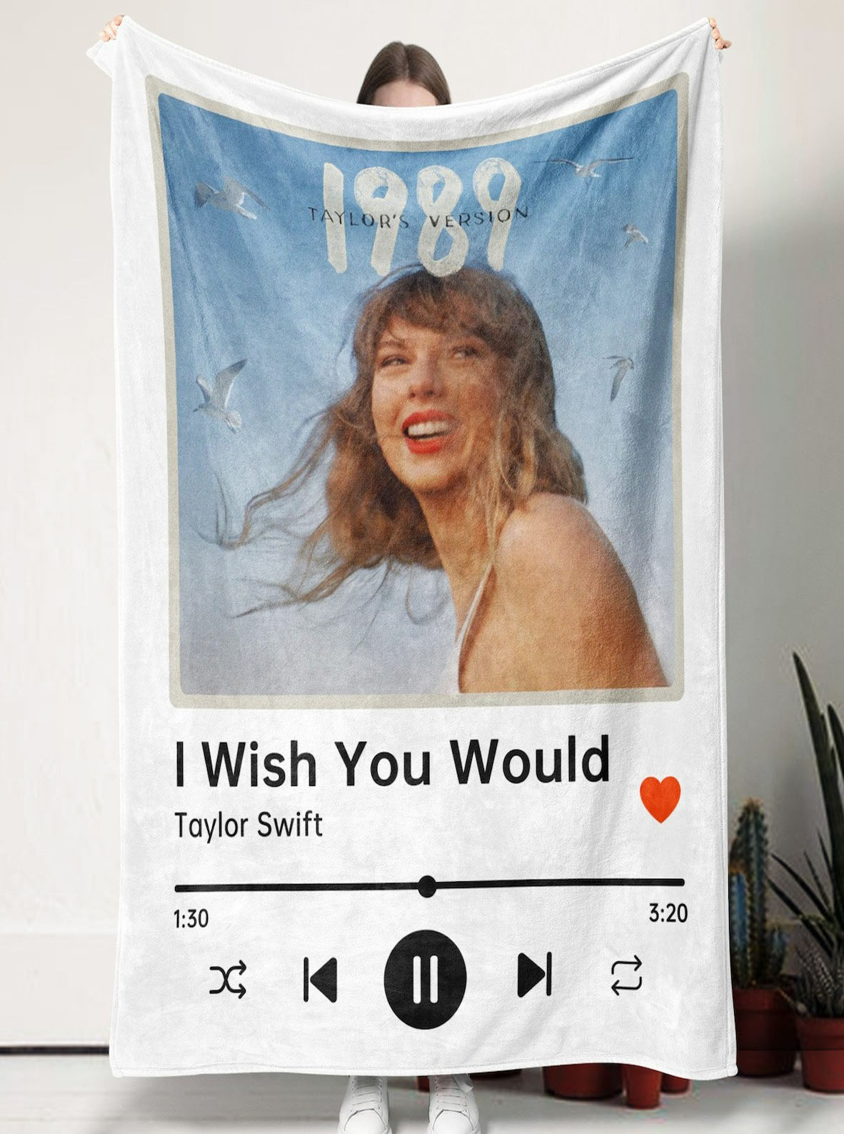Custom Photo Song Blanket I Wish You Would LuvinGift