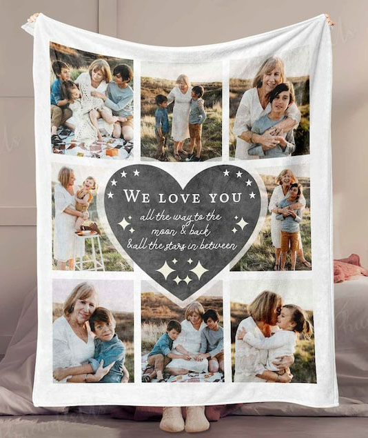 Personalized Photo Collage Blanket LuvinGift