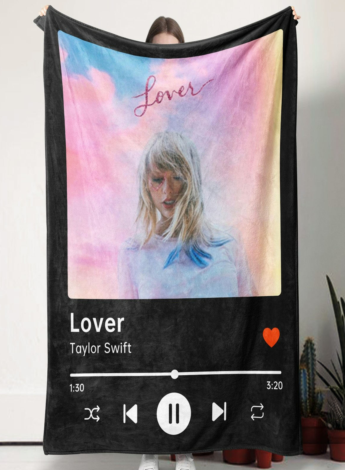 Custom Photo Blanket With Your Song LuvinGift