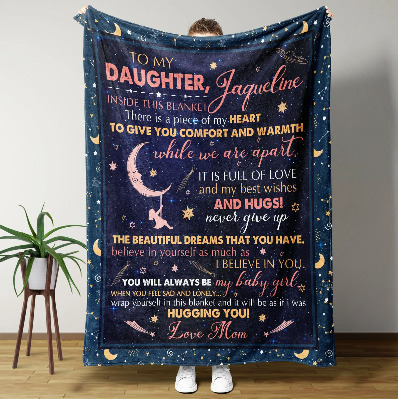 Personalized To My Daughter Blanket You Will Always Be My Baby Girl