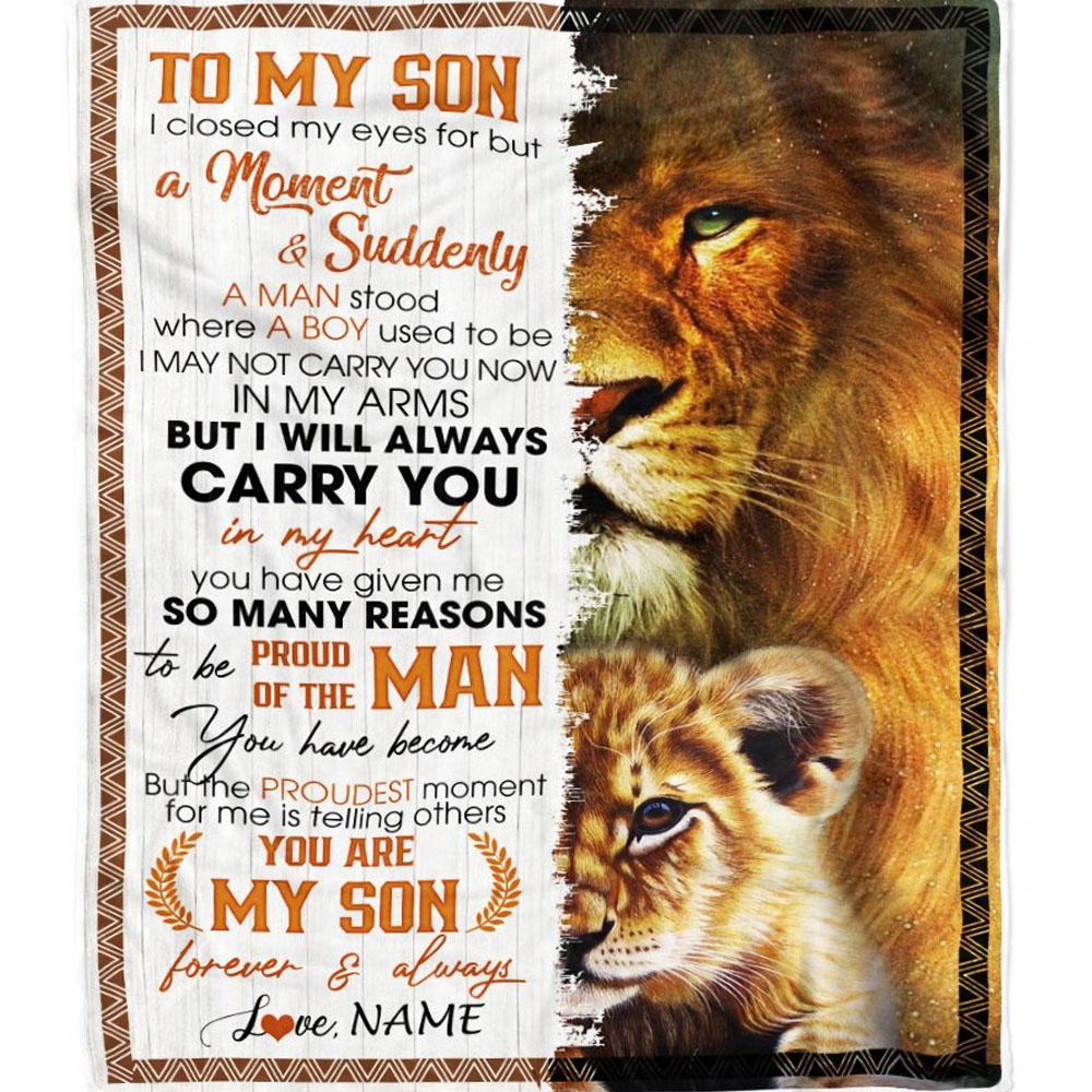 Personalized To My Son Blanket You Are My Son Forever And Always