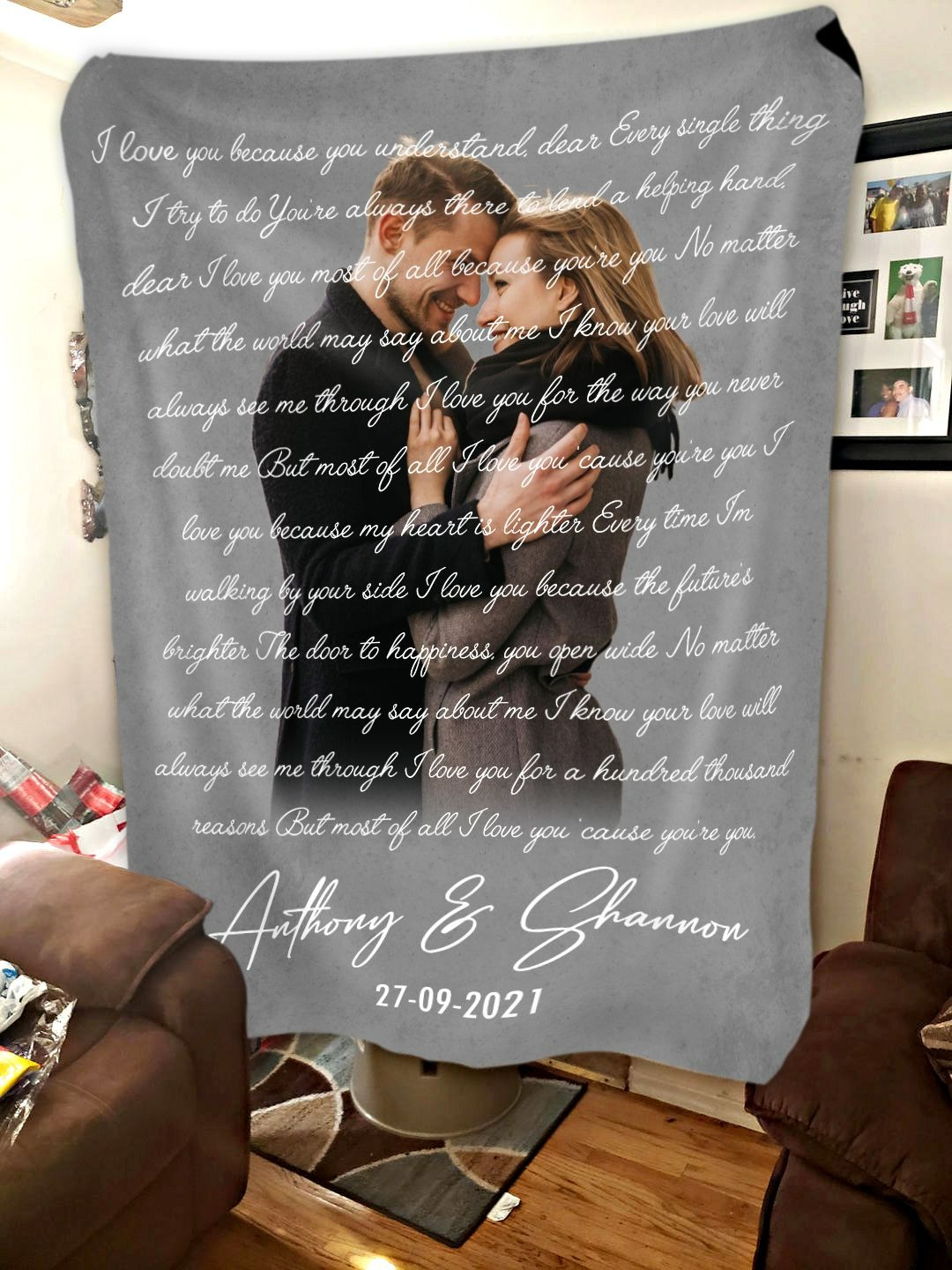 Personalized Husband And Wife Blanket LuvinGift