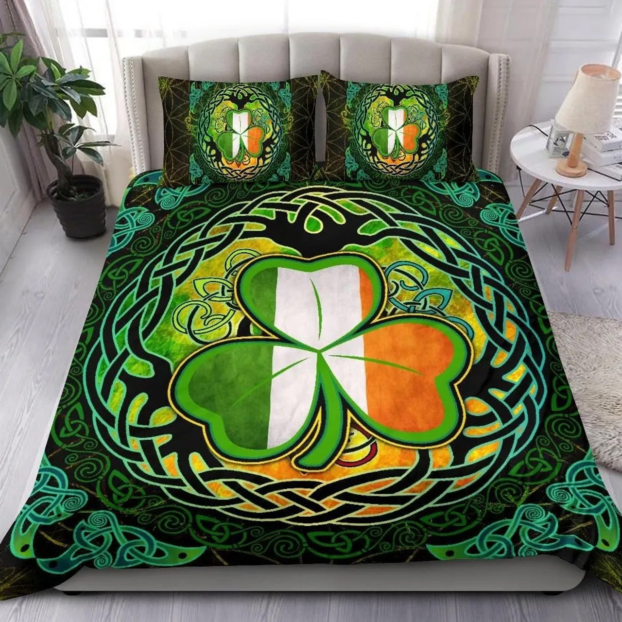 Ireland Celtic Bedding Set Irish Tree of Life LuvinGift