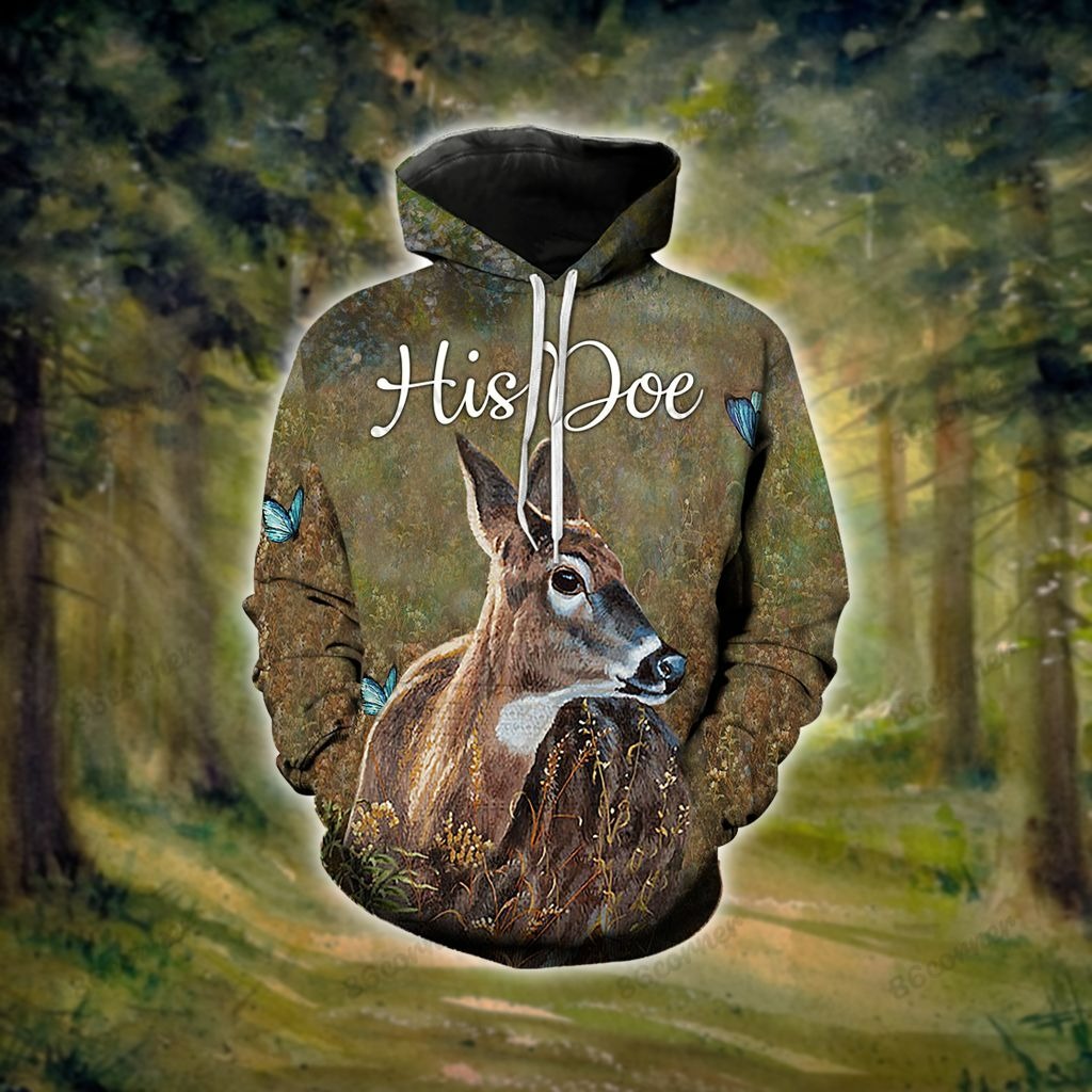 Her buck his doe hoodies Clearance