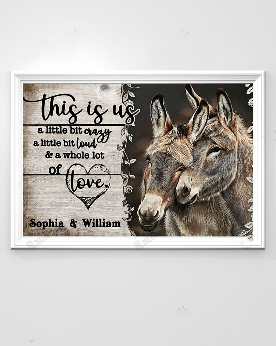 Custom Name Donkey Canvas This Is Us LuvinGift