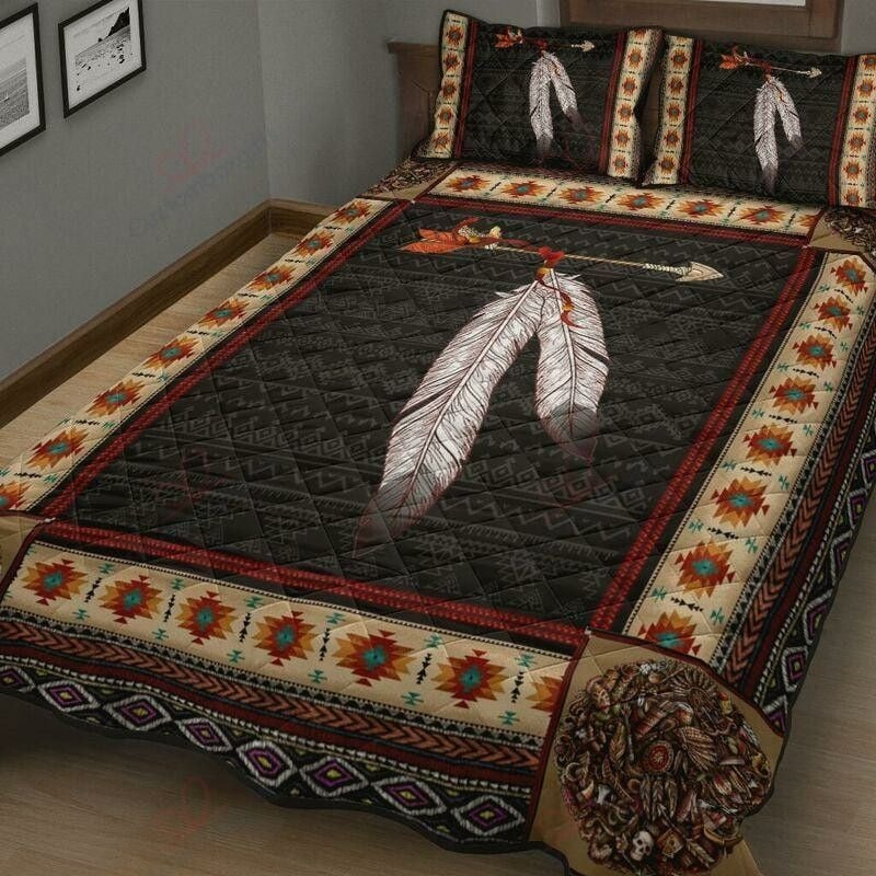 Native American Quilt Set Feather LuvinGift